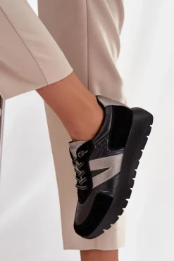 Damskie Buty damskie Vinceza Sneakersy Damskie Na Platformie Vinceza 58561 Czarne