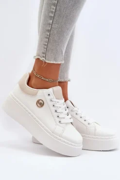 Boto Buty Sportowe Na Platformie|Sneakersy Damskie*Sneakersy Damskie Na Platformie Białe Eshen