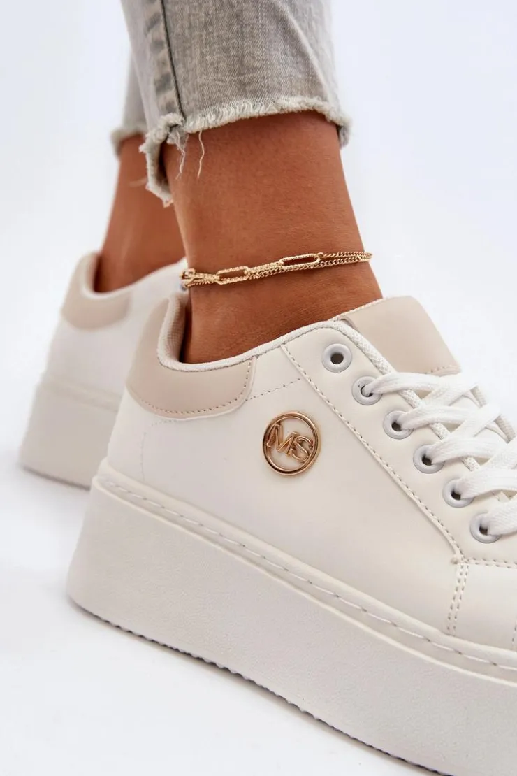 Boto Buty Sportowe Na Platformie|Sneakersy Damskie*Sneakersy Damskie Na Platformie Białe Eshen