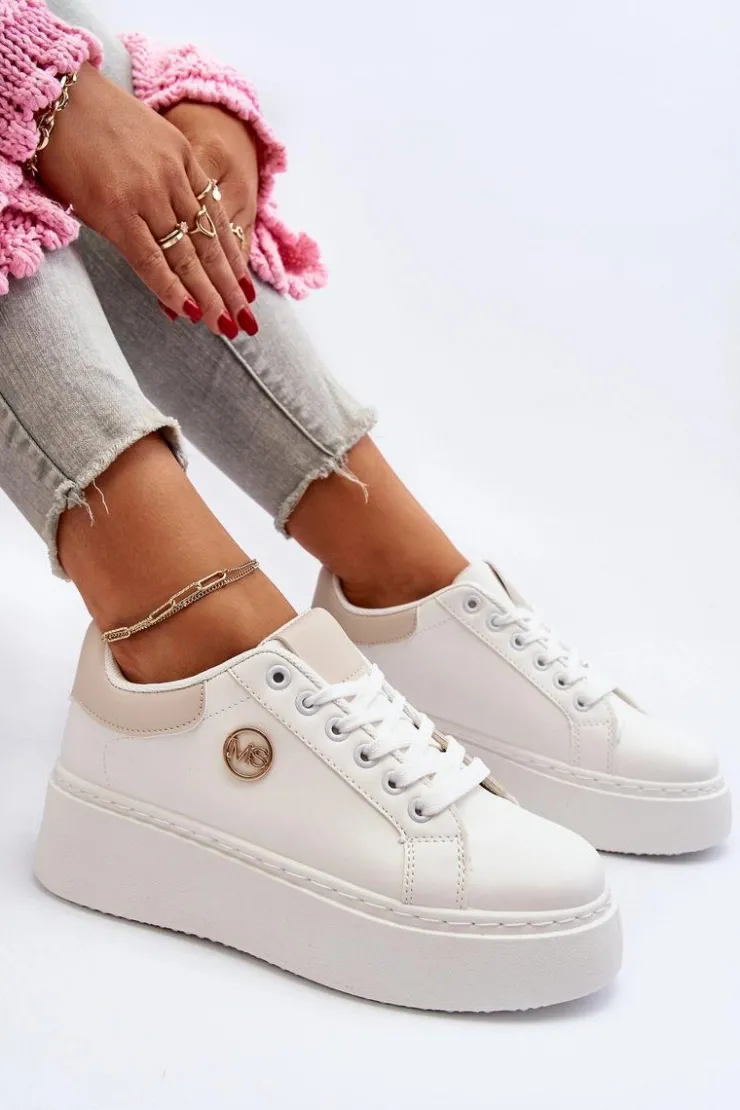 Boto Buty Sportowe Na Platformie|Sneakersy Damskie*Sneakersy Damskie Na Platformie Białe Eshen