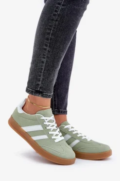 Boto Sneakersy Damskie*Sneakersy Damskie Niskie Zielone Ennorwen