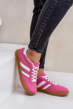 Boto Sneakersy Damskie*Sneakersy Damskie Niskie Fuksja Ennorwen