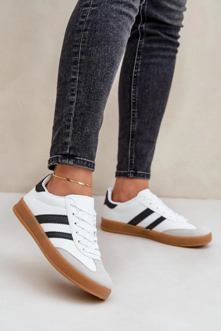 Boto Sneakersy Damskie*Sneakersy Damskie Niskie Białe Ennorwen