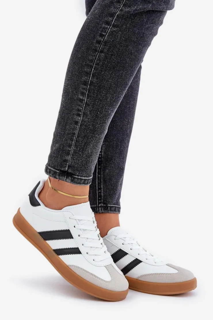 Boto Sneakersy Damskie*Sneakersy Damskie Niskie Białe Ennorwen