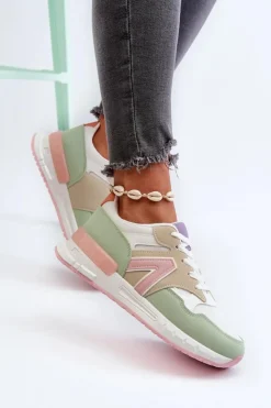 Outlet Boto Sneakersy Damskie Z Eko Skóry Multikolor Vinelli Wielokolorowy