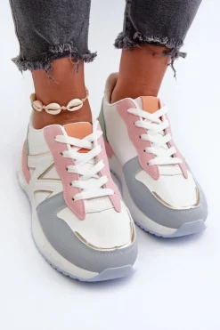 Damskie Boto Sneakersy Damskie Z Eko Skóry Multikolor Kaimans