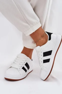 Evento Sneakersy Damskie*Sneakersy Damskie Z Eko Skóry Białe Arlenina