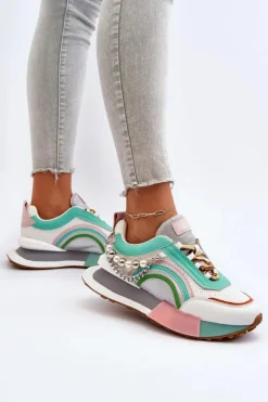 Discount GOE Sneakersy Damskie Z Ozdobą NN2N4048 Multikolor