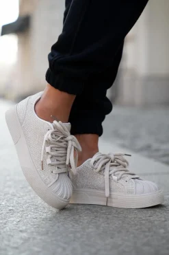 Online Boto Sneakersy Damskie Ze Zdobieniem Na Platformie Beżowe Eanneth Beżowy