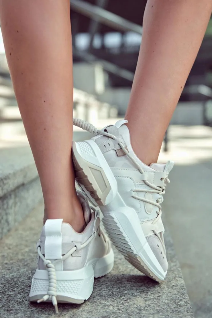 Clearance Boto Sneakersy Sportowe Buty Damskie Beżowe Someday Brązowy