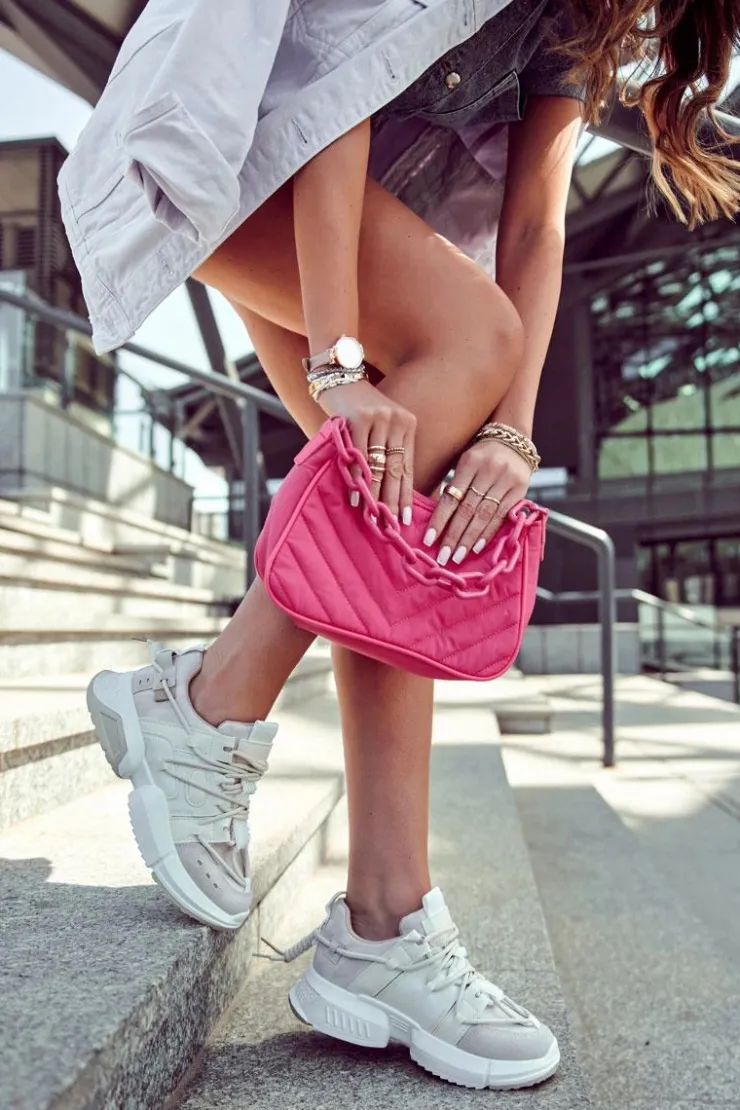 Clearance Boto Sneakersy Sportowe Buty Damskie Beżowe Someday Brązowy