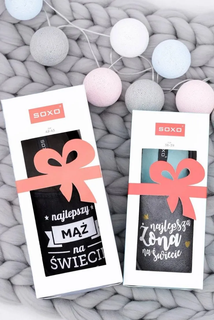 Boto Kapcie Klasyczne*SOXO Damskie Papcie Najlepsza Żona Na Świecie