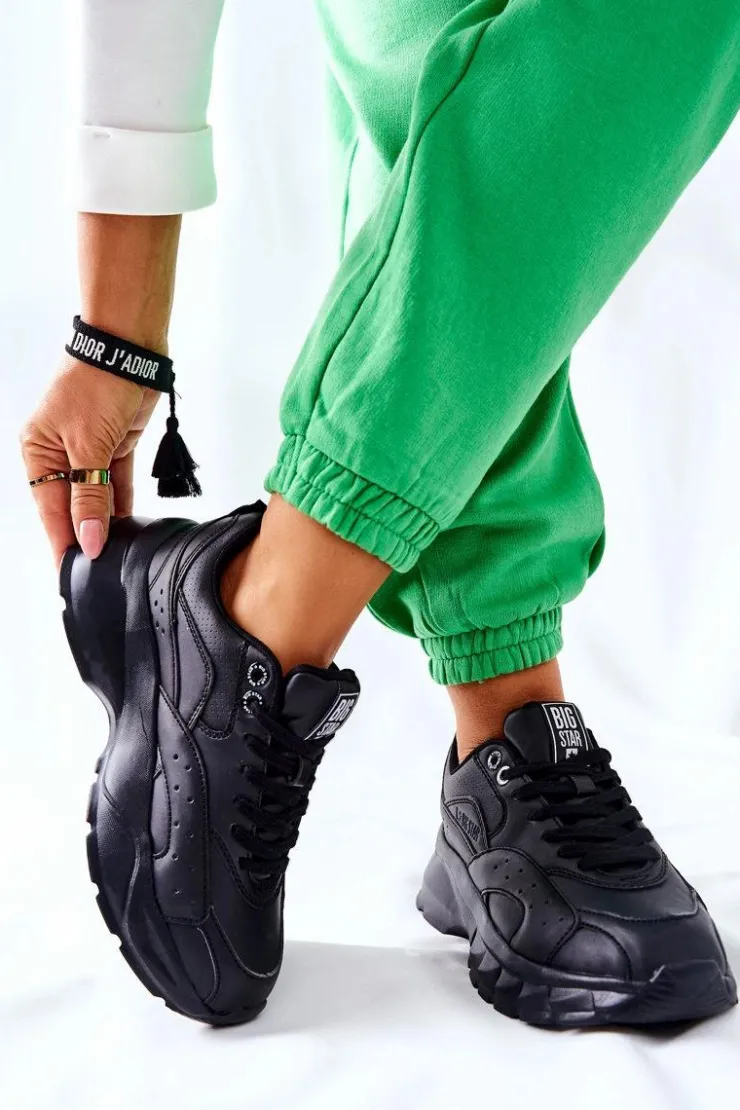 Big Star Shoes Buty Sportowe Na Platformie|Buty Sportowe Big Star*Sportowe Buty Big Star II274287 Czarne