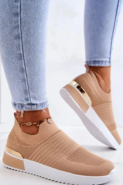 Best Evento Sportowe Buty Materiałowe Beżowe Lorento