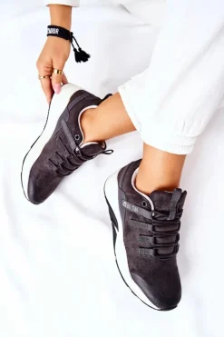 Sale Big Star Shoes Sportowe Buty Memory Foam Big Star II274255 Szare