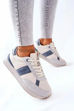 Online Big Star Shoes Sportowe Buty Memory Foam Big Star II274397 Szaro-Niebieskie