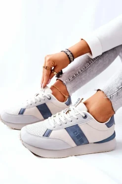 Online Big Star Shoes Sportowe Buty Memory Foam Big Star II274397 Szaro-Niebieskie