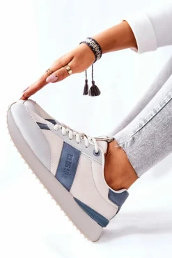 Online Big Star Shoes Sportowe Buty Memory Foam Big Star II274397 Szaro-Niebieskie