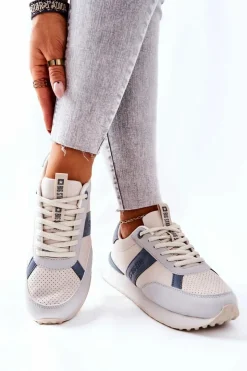 Online Big Star Shoes Sportowe Buty Memory Foam Big Star II274397 Szaro-Niebieskie