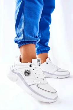 Online Big Star Shoes Sportowe Buty Na Platformie Big Star II274314 Białe