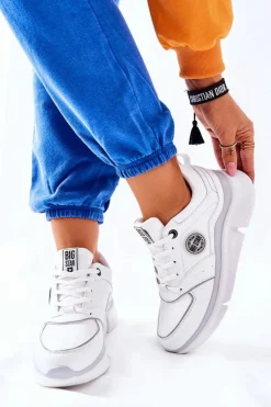 Online Big Star Shoes Sportowe Buty Na Platformie Big Star II274314 Białe