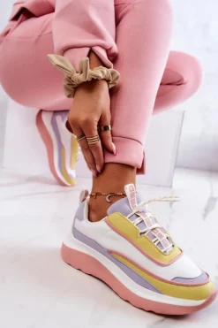 Damskie Big Star Shoes Sportowe Buty Sneakersy Big Star JJ274A511 Multikolor