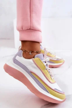 Damskie Big Star Shoes Sportowe Buty Sneakersy Big Star JJ274A511 Multikolor