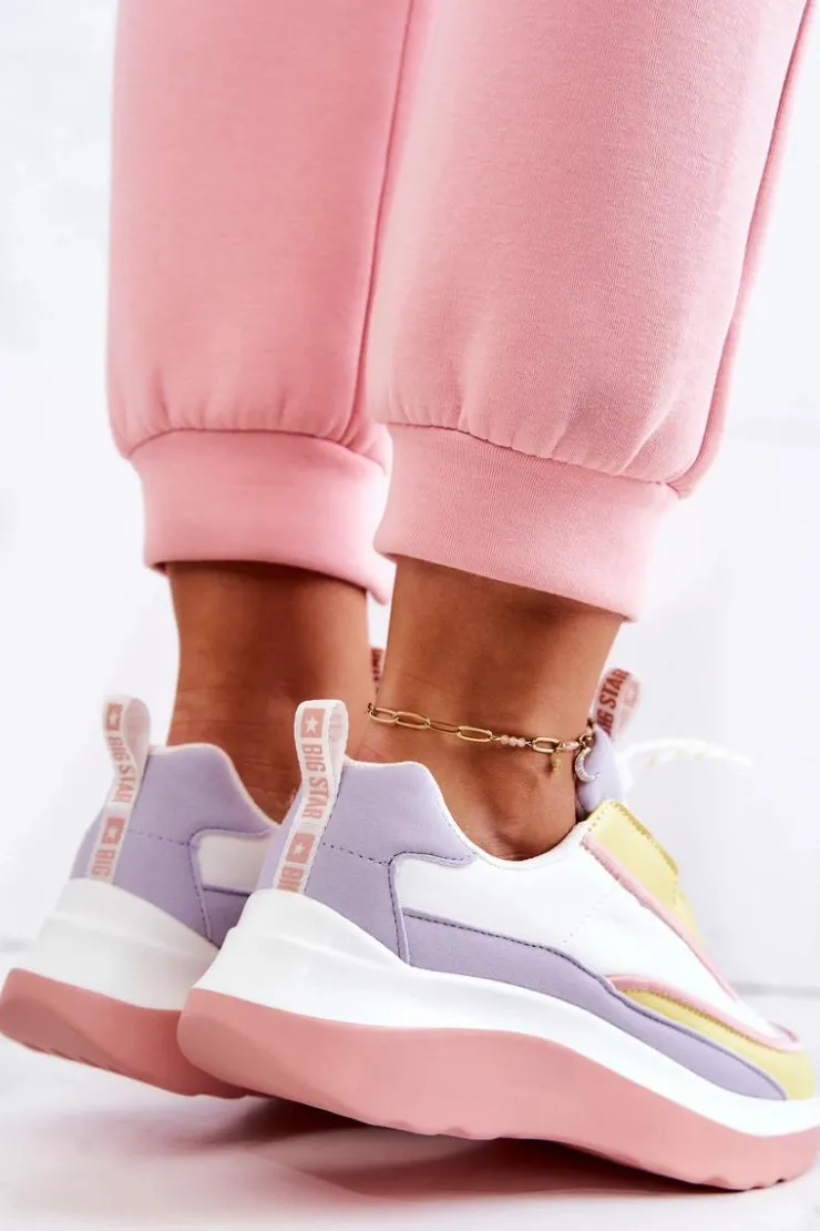 Damskie Big Star Shoes Sportowe Buty Sneakersy Big Star JJ274A511 Multikolor