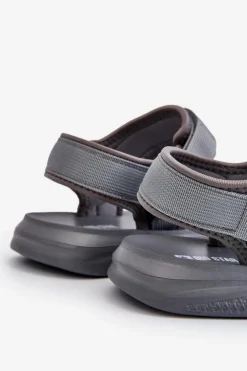 Damskie Big Star Shoes Sportowe Męskie Sandały Big Star HH174843 Szare