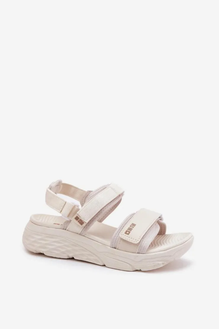 Damskie Big Star Shoes Sportowe Sandały Damskie Na Platformie Big Star RR274A076 Beżowe