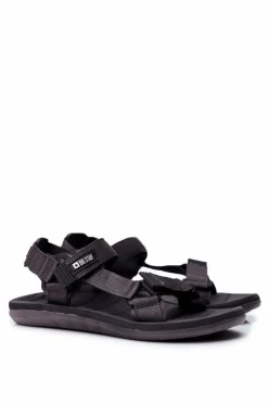 Damskie Big Star Shoes Sportowe Sandały Męskie Szare Big Star FF174501