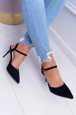 New Boto Szpilki Damskie W Szpic Lakierowany Obcas Trends