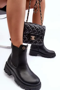 Boto Brązowe I Beżowe Botki|Botki Płaskie*Sztyblety Botki Damskie Skórzane Z Ozdobami Czarne Lobb