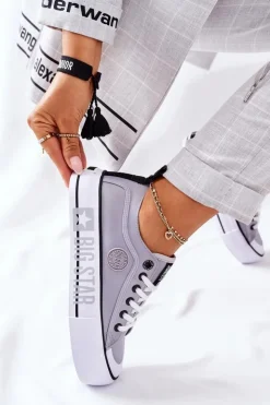 Best Big Star Shoes Tenisówki Na Platformie BIG STAR II274023 Szare