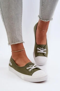 Lee Cooper Tenisówki Trampki Damskie LCW-24-31-2729 Zielone