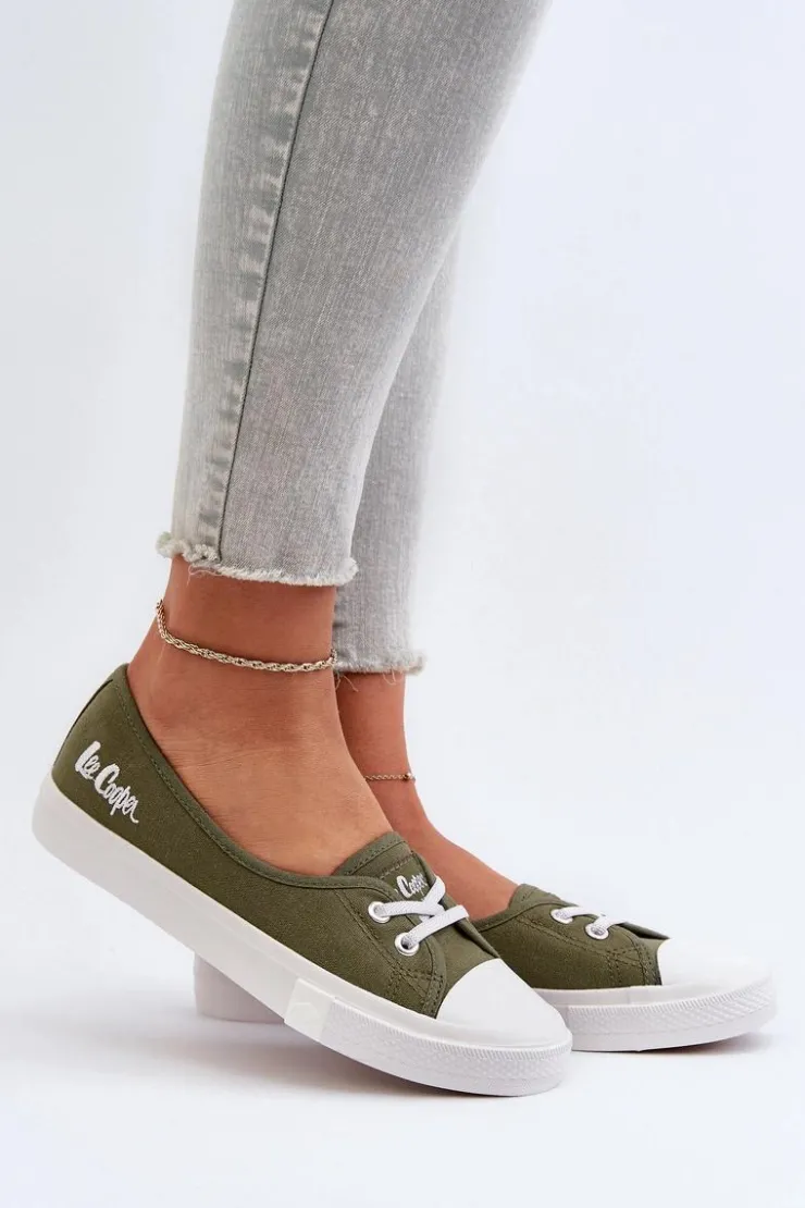 Lee Cooper Tenisówki Trampki Damskie LCW-24-31-2729 Zielone