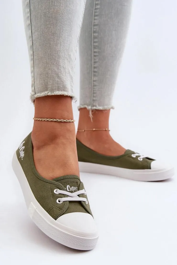 Lee Cooper Tenisówki Trampki Damskie LCW-24-31-2729 Zielone