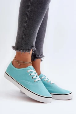 Boto Trampki Damskie Niskie*Tenisówki Trampki Damskie Klasyczne Niebieskie Olvali