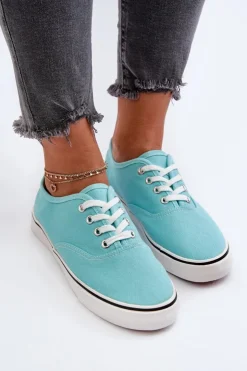 Boto Trampki Damskie Niskie*Tenisówki Trampki Damskie Klasyczne Niebieskie Olvali