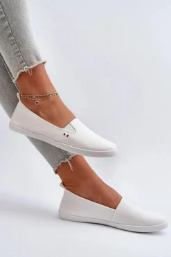 Evento Trampki Damskie Slip-On|Trampki Damskie Niskie*Tenisówki Trampki Slip-On Damskie Białe Adrancia Biały
