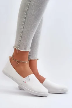 Evento Trampki Damskie Slip-On|Trampki Damskie Niskie*Tenisówki Trampki Slip-On Damskie Białe Adrancia Biały