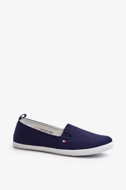 Evento Trampki Damskie Slip-On|Trampki Damskie Niskie*Tenisówki Trampki Slip-On Damskie Granatowe Adrancia Niebieski