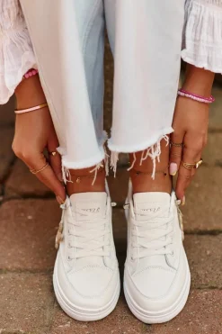 Buty damskie Vinceza Sneakersy Damskie*Trampki Buty Sportowe Damskie Na Platformie Z Ozdobą Białe Vinceza 13613