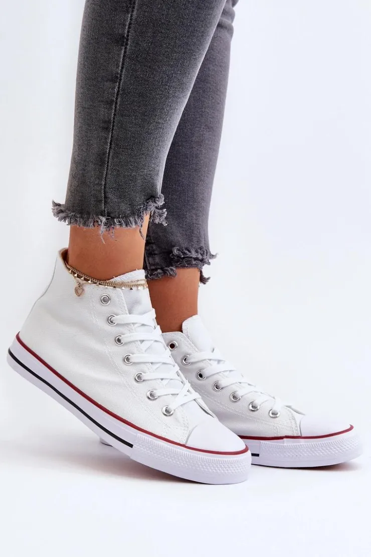 Hot Boto Trampki Damskie Białe Socerio Biały