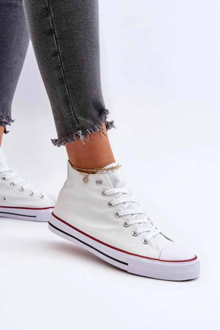 Hot Boto Trampki Damskie Białe Socerio Biały