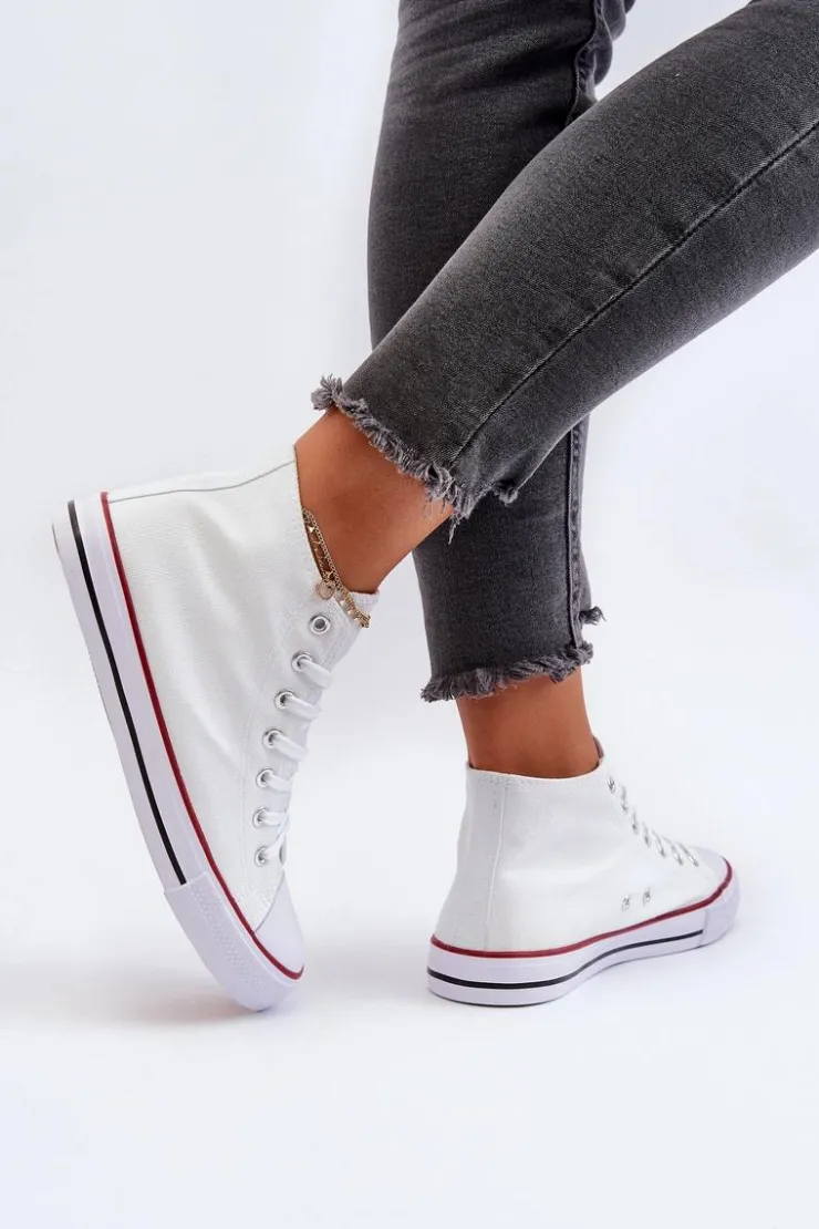 Hot Boto Trampki Damskie Białe Socerio Biały