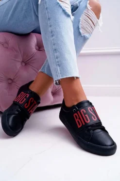 Big Star Shoes Trampki Damskie Big Star|Trampki Damskie Niskie*Trampki Damskie Big Star Czarne EE274037