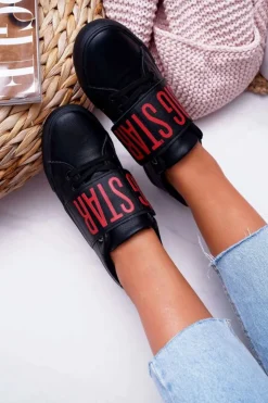 Big Star Shoes Trampki Damskie Big Star|Trampki Damskie Niskie*Trampki Damskie Big Star Czarne EE274037