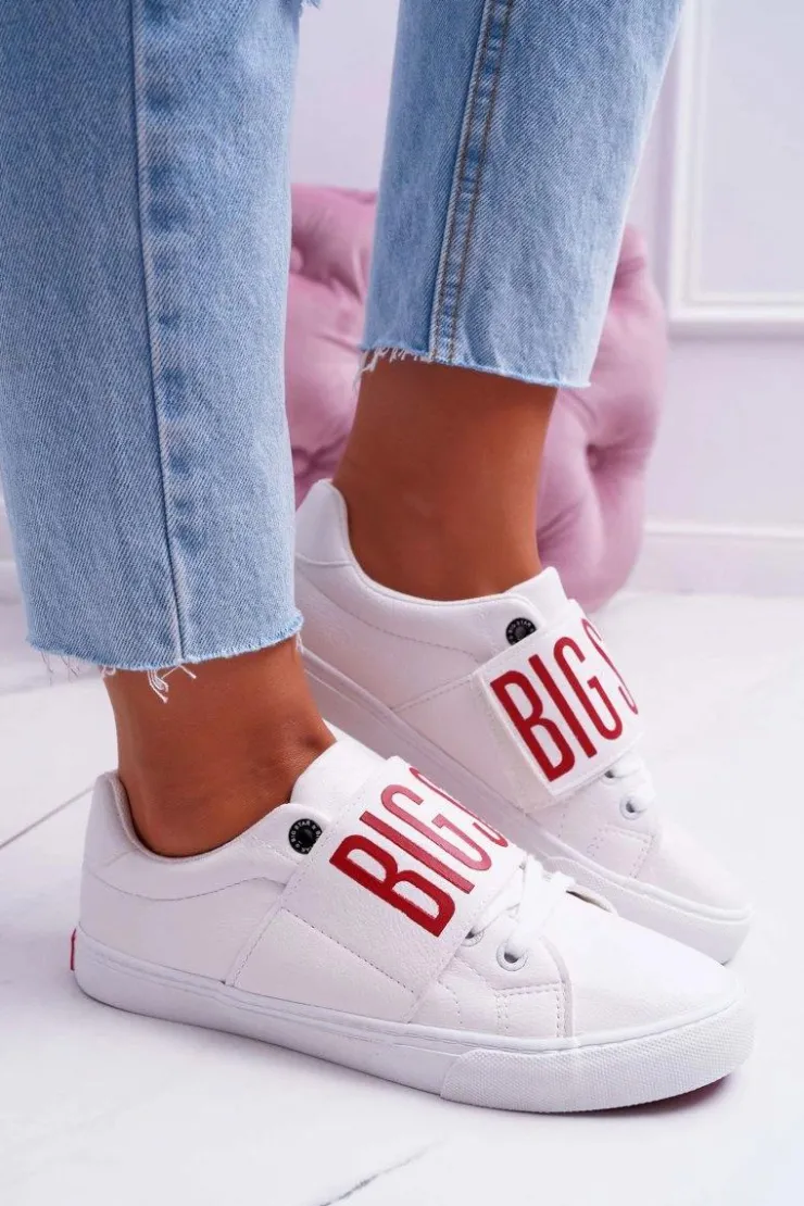 Damskie Big Star Shoes Trampki Damskie Big Star Białe EE274039