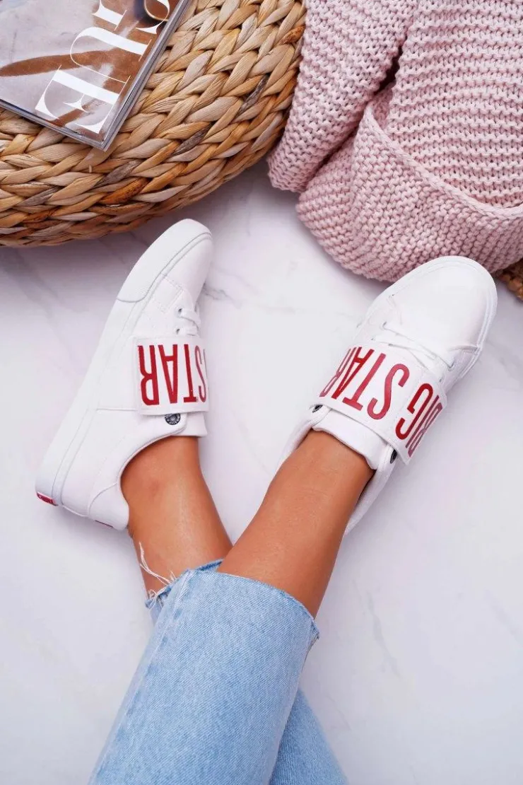 Damskie Big Star Shoes Trampki Damskie Big Star Białe EE274039